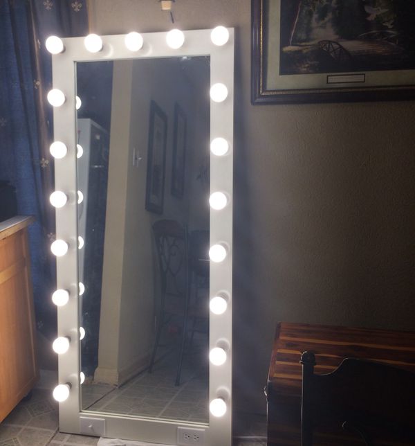body mirror with lights diy