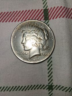 1921 Peace Silver dollar