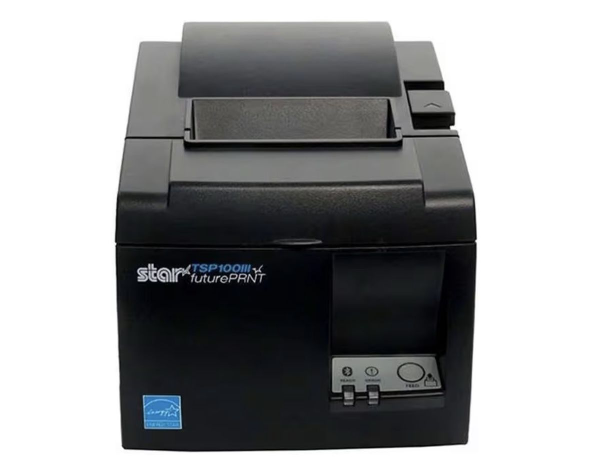 Star Micronics Thermal Printer TSP143IIIBi2 GY US Thermal, Cutter, Bluetooth iOS, Android and Windows, Gray, Int PS