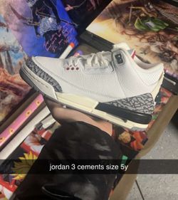 jordan 3 cements size 5y
