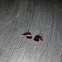 Pick Earrings with no allergic Sterling Silver