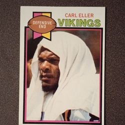 1979 Topps Carl Eller Minnesota Vikings #406  Hall Of Fame HOF Football Card Collectible Vintage NFL Sports