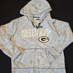 Green Bay Packers Womens 2XL hooded full zip sweatshirt With Glittered Lettering