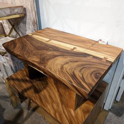 Bowtied Chamcha Wood Coffee Table