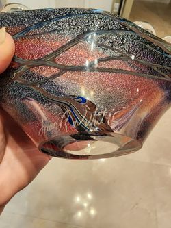 Art Glass Menorah