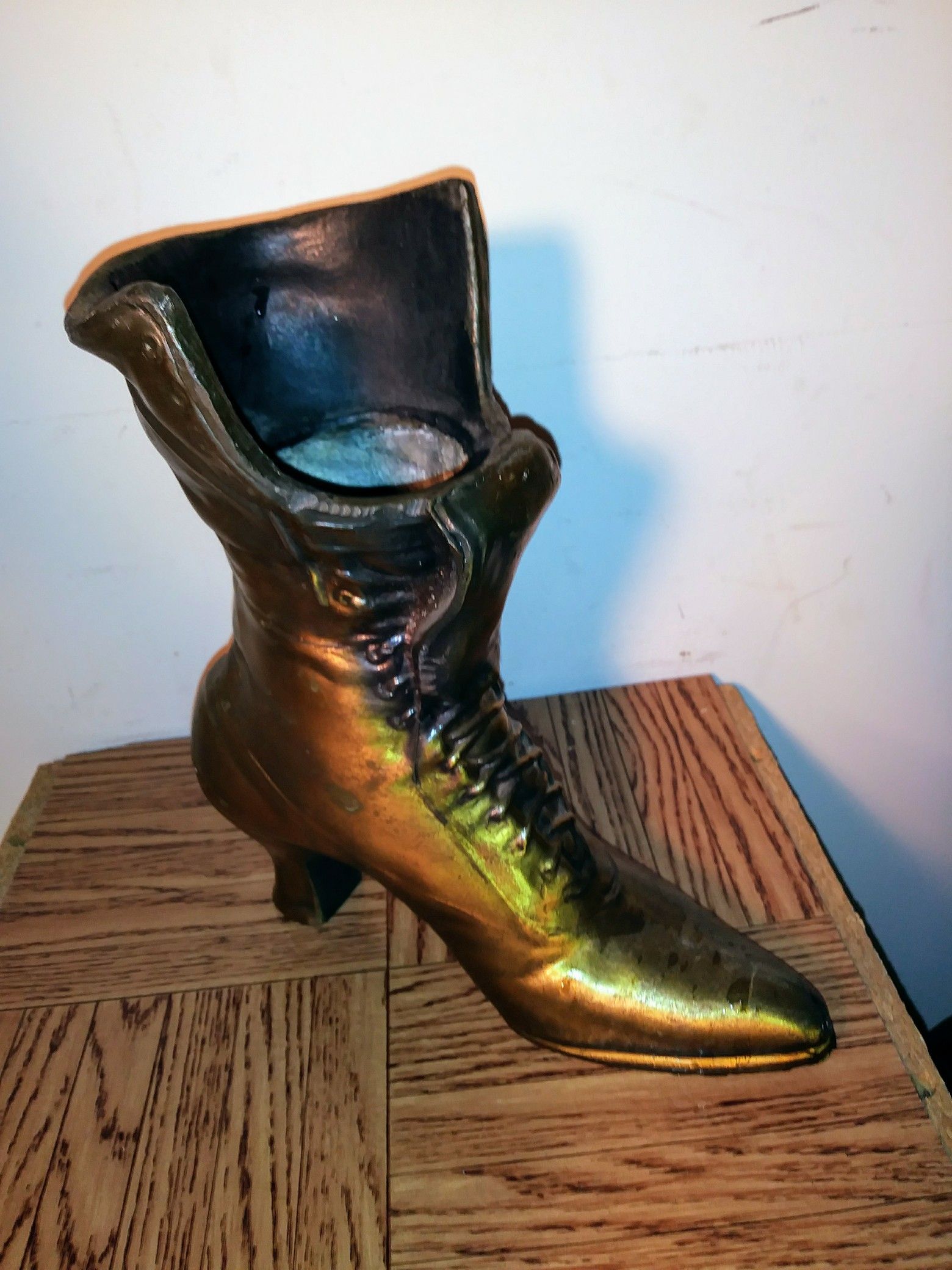 Cast Iron Boot Door Stopper/Planter