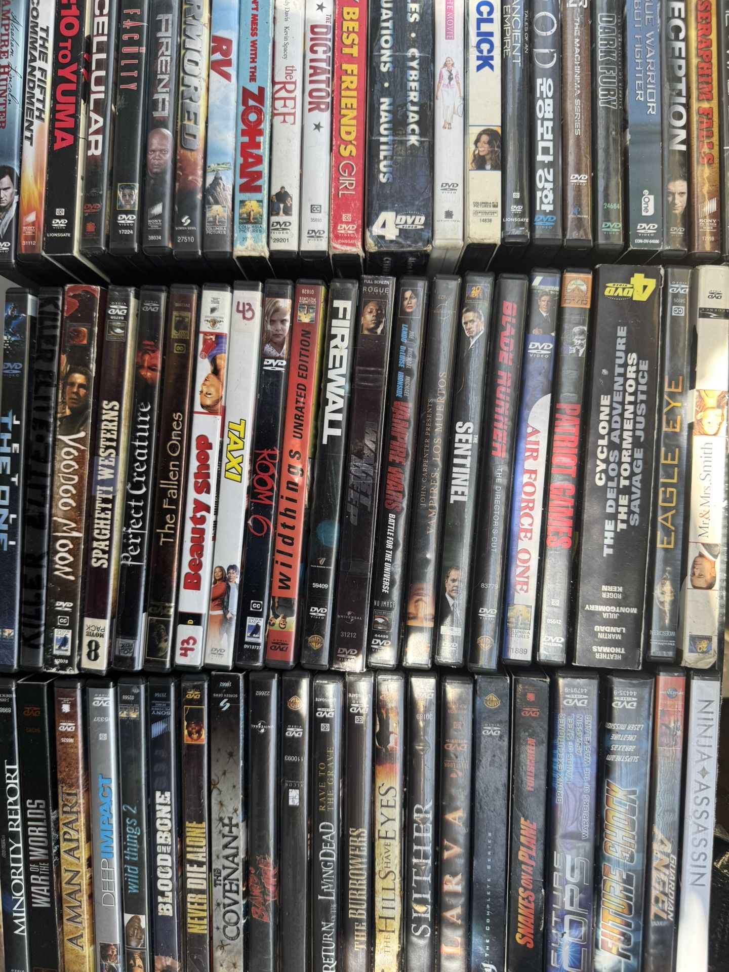 Large Lot Of Roughly 600 Assorted DVDs And Some Blu-ray’s