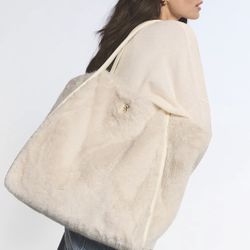 Victoria's Secret Faux-Fur Tote Bag