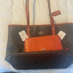 Coach Purse And Matching Wallet