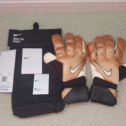 Nike GK Grip 3 Adult Goalkeeper Soccer Gloves Copper Size 11 DV3097-810 New