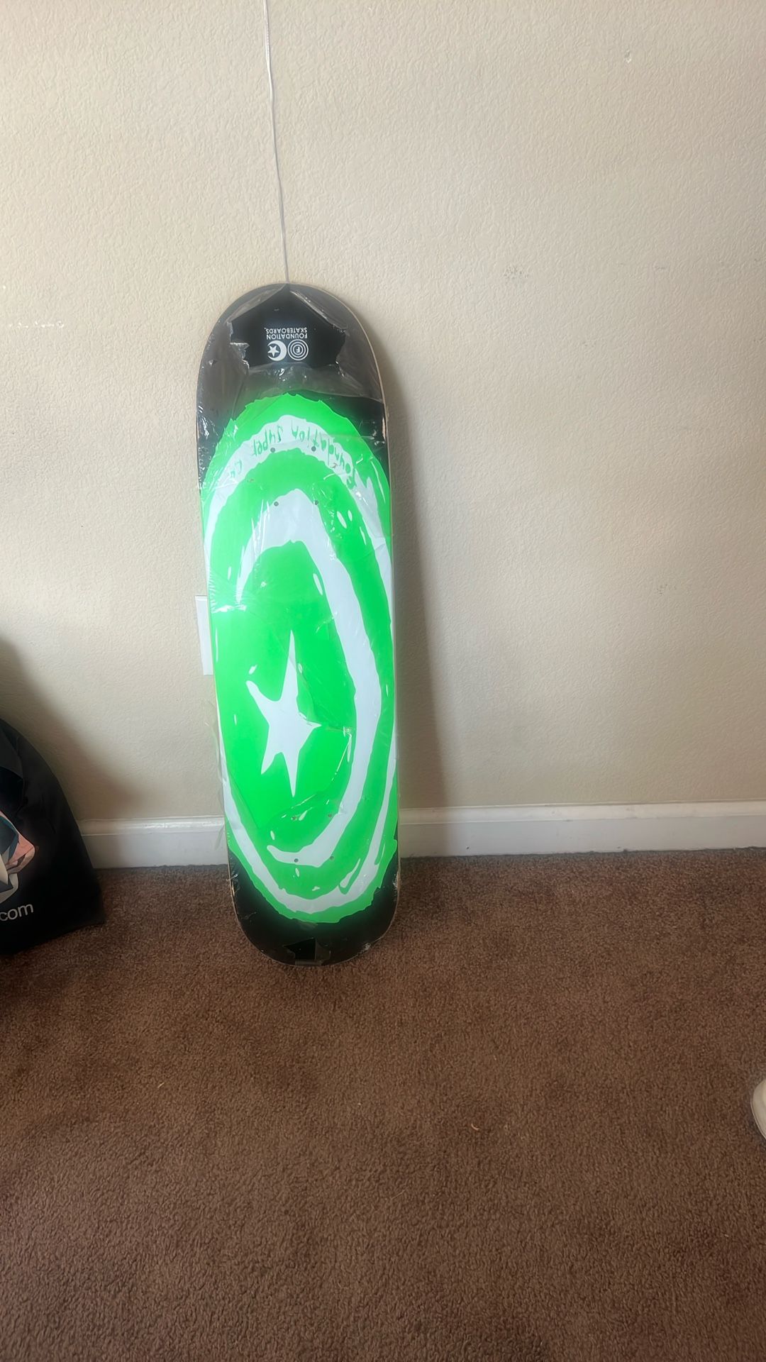 Foundation Skateboard Deck OG Star And Moon Green