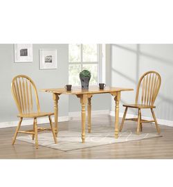 Simple And Classic Natural Color Spindle Back Chairs Set Of 4 