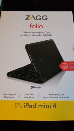 ZAGG Folio iPad Mini 4 Bluetooth keyboard and case
