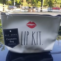 Rae Dunn Lip Kit Cosmetic Bag