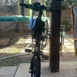 DYU 36V CUSTOMIZED E BIKE - CHARGER INCLUDED ✅ ALL ACCESSORIES ARE REMOVEABLE IF lIKE - REARSHELF REMOVEABLE  