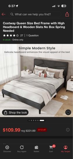 Queen bed