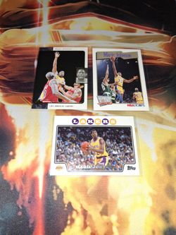 UPPERDECK SPX MAGIC JOHNSON LOT OF 3 CARDS/ LAKERS... TOPPS...MINT/ NRMINT...ADULT OWNED AND KEPT IN A SMOKE FREE HOME...$5.00 FIRM...