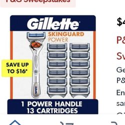 Gillette cartridges with razor