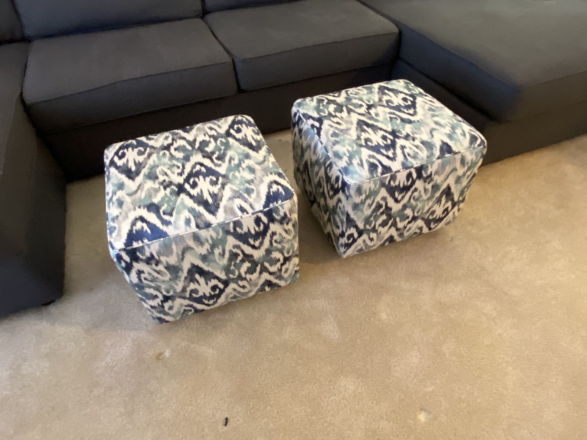 Sectional With Ottomans