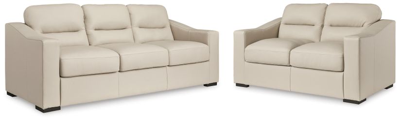 Treasure Trove Almond Sofa and Loveseat