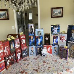 Angels and Dodgers Bobble heads 