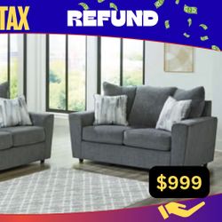 2 PC SOFA AND LOVESEAT 