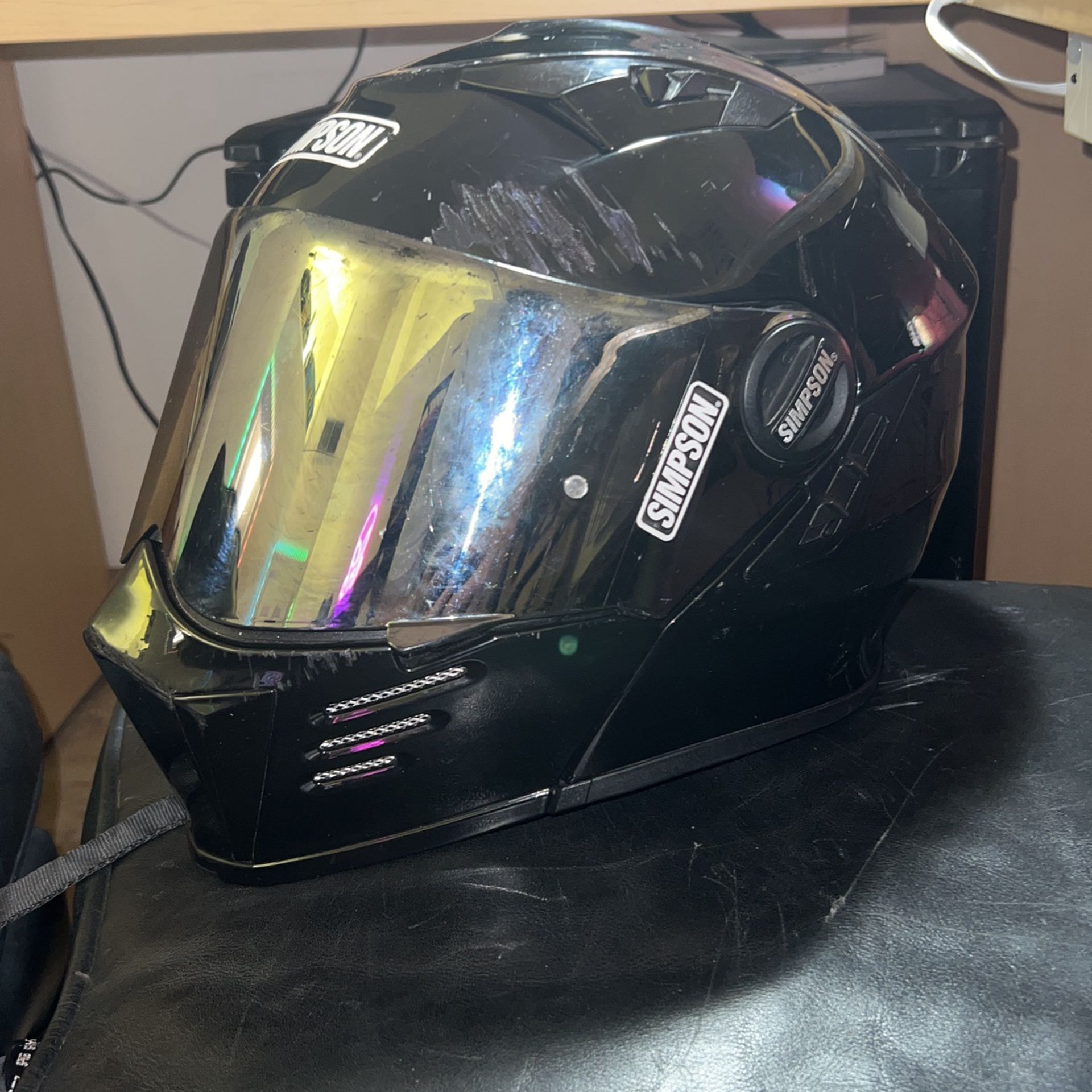 Simpson Xxl Mod Bandit Carbon Fiber Motorcycle Helmet