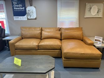 New Leather Sectional 