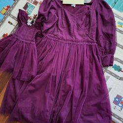 Ivy City Co Mommy & Me Purple Dresses