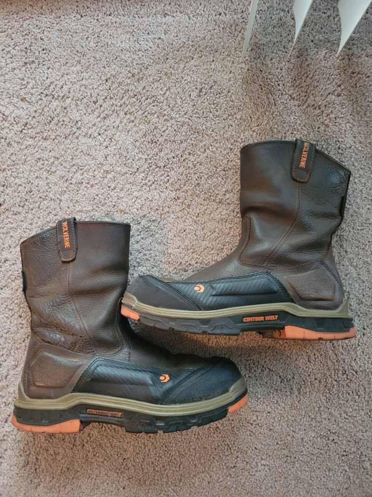 Wolverine Boots Steel Toe,size 11.5