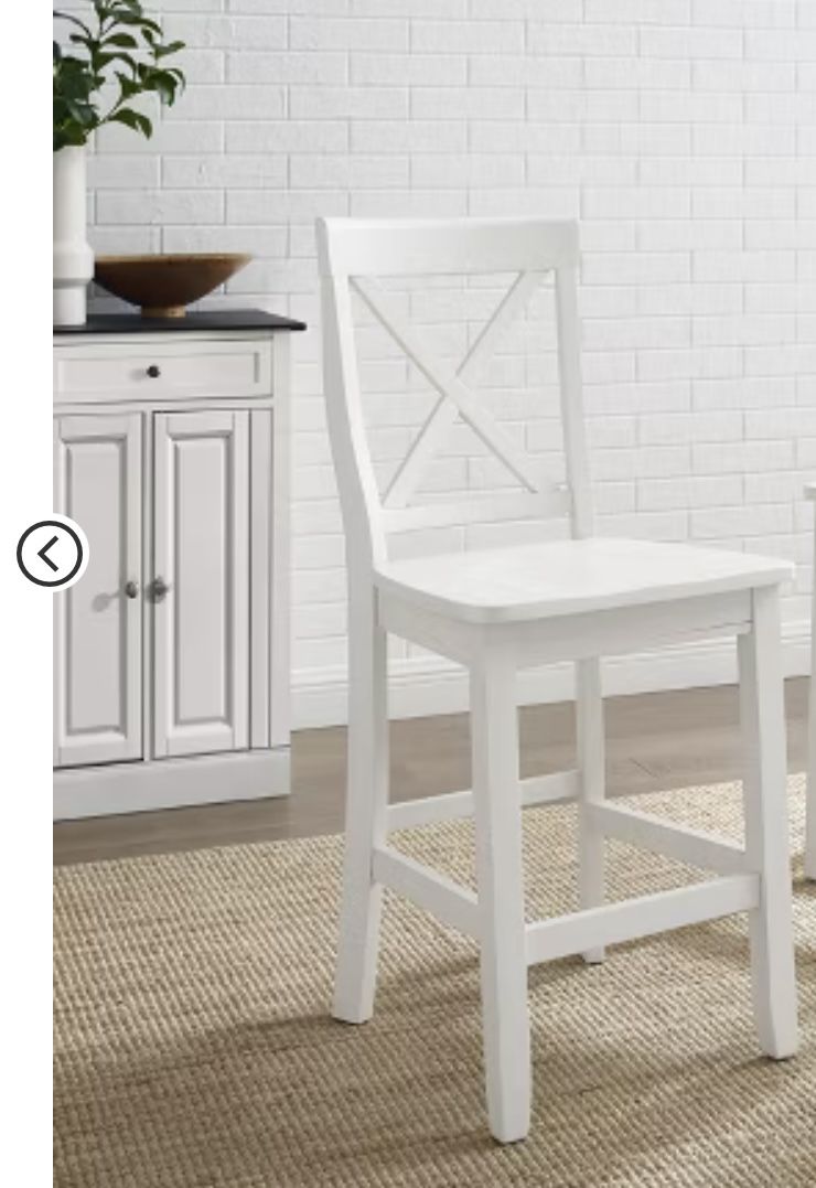 XBack Oak Counter Height Stool