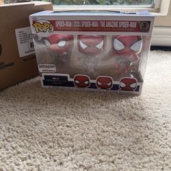 Funko Pop! Vinyl: Marvel - Spiderman No Way Home 3 Pack Amazon Exclusive