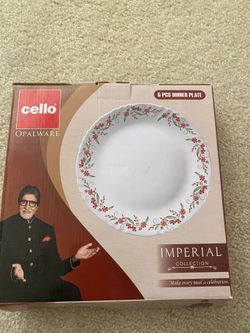 Cello Opalware 6 Pcs. Dinner Plate