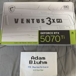 MSI GeForce RTX 5070 Ti 16G VENTUS 3X PZ OC