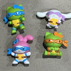Hello Kitty Sanrio TMNT McDonald’s lot of 4 Cinnamoroll My Melody ninja turtles