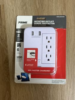 Rotating Outlet W/ USB & Surge Protector- BRAND NEW