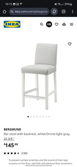 IKEA Bar Stool/ Chair (BERGMUND)