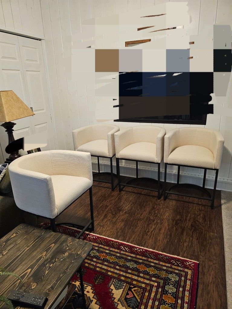 HNY Counter Height Linen Chairs