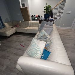 Italian Leather Sectional 