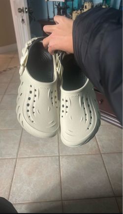 Beige Echo Crocs (NEVER WORN)