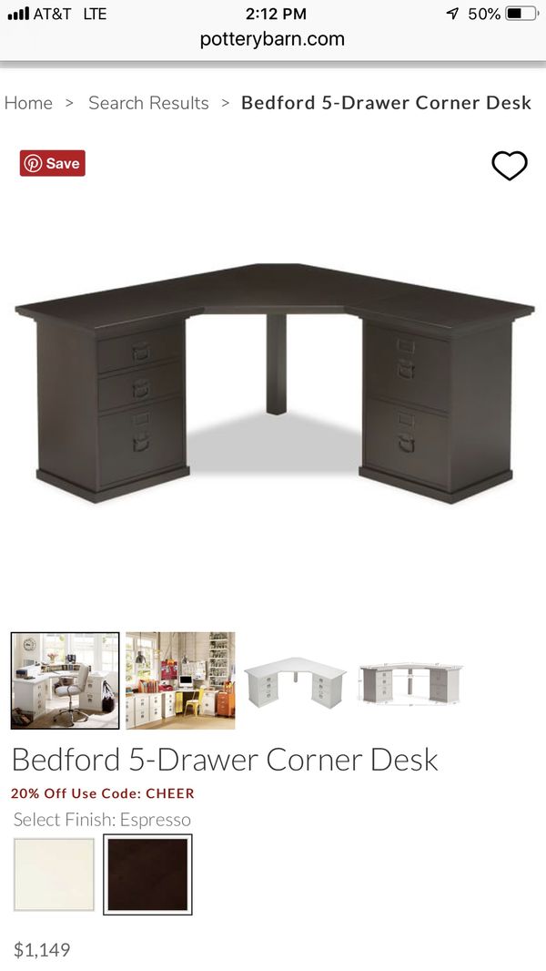 Pottery Barn Bedford Corner Desk For In Orinda Ca Offerup Pottery Barn Bedford Corner Desk For