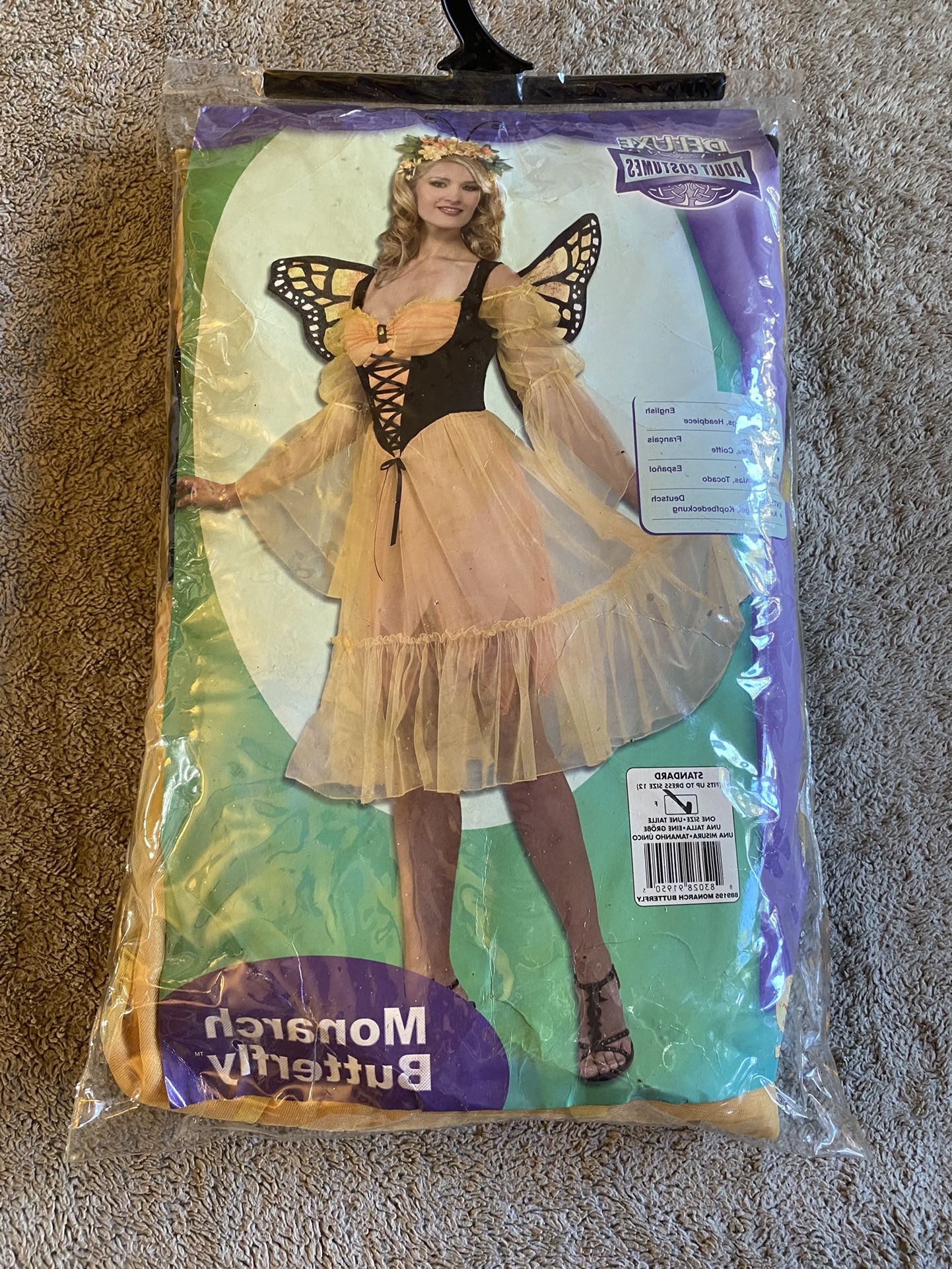 Monarch Butterfly Insect Animal Fantasy Dress Up Halloween Sexy Adult Costume