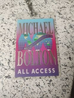 Michael Bolton 1996 all access pass