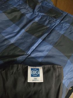 The Big One Twin Comforter Blue Argyle