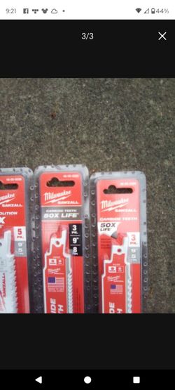 Milwaukee saw blades sold (2) at a time