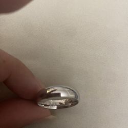 Real 925 Sterling Silver Wedding Ring Size 10