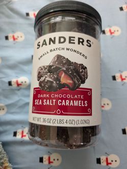 Sanders Dark Chocolate Sea Salt Caramels 36 oz