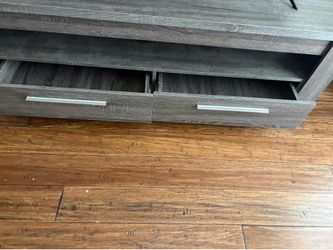 Light gray TV stand 59” long