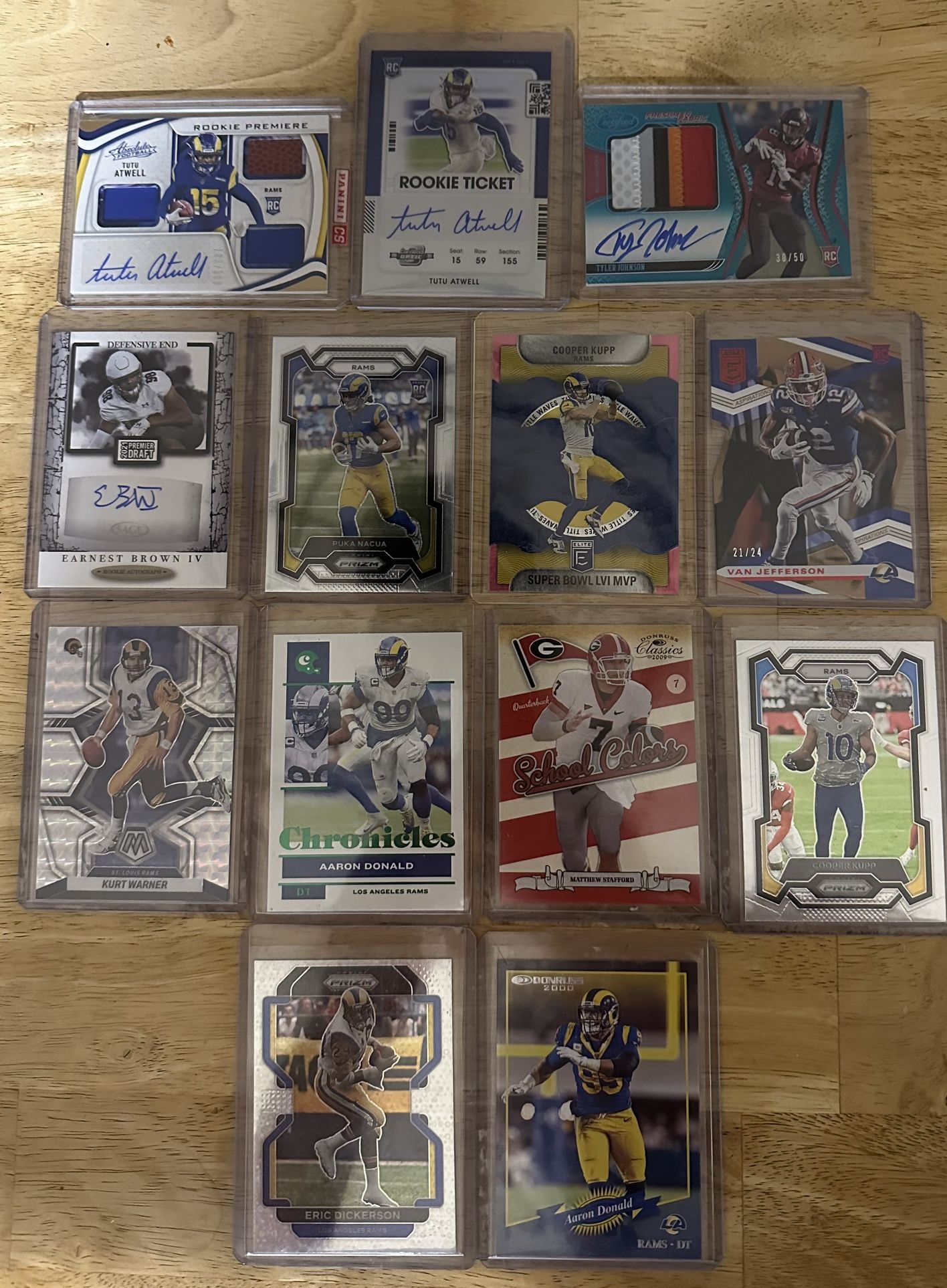 Los Angeles Rams Football Cards