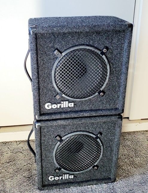 Pair Of Gorilla Monitor Speakers In Good Working Condition